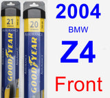 Front Wiper Blade Pack for 2004 BMW Z4 - Assurance