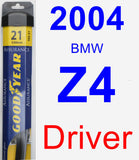 Driver Wiper Blade for 2004 BMW Z4 - Assurance