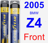Front Wiper Blade Pack for 2005 BMW Z4 - Assurance