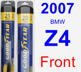 Front Wiper Blade Pack for 2007 BMW Z4 - Assurance