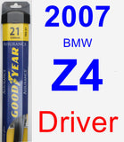 Driver Wiper Blade for 2007 BMW Z4 - Assurance