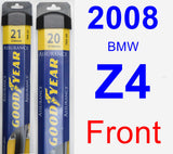 Front Wiper Blade Pack for 2008 BMW Z4 - Assurance