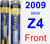 Front Wiper Blade Pack for 2009 BMW Z4 - Assurance