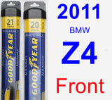 Front Wiper Blade Pack for 2011 BMW Z4 - Assurance