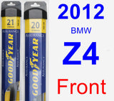 Front Wiper Blade Pack for 2012 BMW Z4 - Assurance