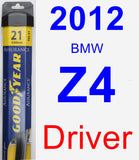 Driver Wiper Blade for 2012 BMW Z4 - Assurance