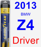Driver Wiper Blade for 2013 BMW Z4 - Assurance
