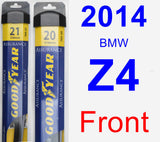 Front Wiper Blade Pack for 2014 BMW Z4 - Assurance