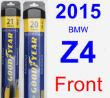 Front Wiper Blade Pack for 2015 BMW Z4 - Assurance