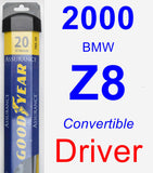 Driver Wiper Blade for 2000 BMW Z8 - Assurance