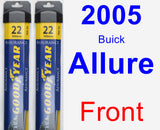 Front Wiper Blade Pack for 2005 Buick Allure - Assurance
