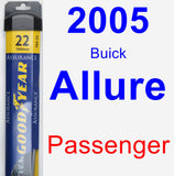 Passenger Wiper Blade for 2005 Buick Allure - Assurance