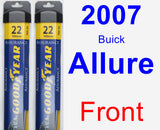 Front Wiper Blade Pack for 2007 Buick Allure - Assurance