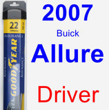 Driver Wiper Blade for 2007 Buick Allure - Assurance
