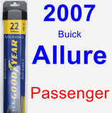 Passenger Wiper Blade for 2007 Buick Allure - Assurance
