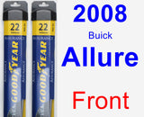 Front Wiper Blade Pack for 2008 Buick Allure - Assurance