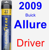 Driver Wiper Blade for 2009 Buick Allure - Assurance