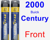 Front Wiper Blade Pack for 2000 Buick Century - Assurance