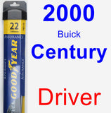 Driver Wiper Blade for 2000 Buick Century - Assurance