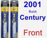 Front Wiper Blade Pack for 2001 Buick Century - Assurance