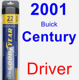 Driver Wiper Blade for 2001 Buick Century - Assurance