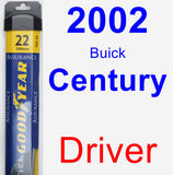 Driver Wiper Blade for 2002 Buick Century - Assurance