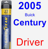 Driver Wiper Blade for 2005 Buick Century - Assurance