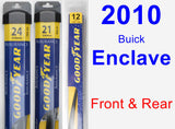 Front & Rear Wiper Blade Pack for 2010 Buick Enclave - Assurance