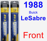 Front Wiper Blade Pack for 1988 Buick LeSabre - Assurance