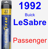 Passenger Wiper Blade for 1992 Buick LeSabre - Assurance