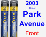 Front Wiper Blade Pack for 2003 Buick Park Avenue - Assurance