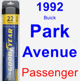 Passenger Wiper Blade for 1992 Buick Park Avenue - Assurance