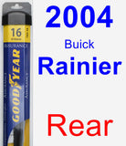 Rear Wiper Blade for 2004 Buick Rainier - Assurance