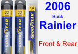Front & Rear Wiper Blade Pack for 2006 Buick Rainier - Assurance