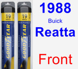 Front Wiper Blade Pack for 1988 Buick Reatta - Assurance