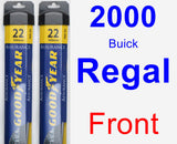 Front Wiper Blade Pack for 2000 Buick Regal - Assurance