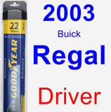 Driver Wiper Blade for 2003 Buick Regal - Assurance