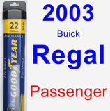 Passenger Wiper Blade for 2003 Buick Regal - Assurance