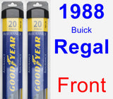 Front Wiper Blade Pack for 1988 Buick Regal - Assurance