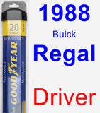 Driver Wiper Blade for 1988 Buick Regal - Assurance