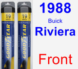 Front Wiper Blade Pack for 1988 Buick Riviera - Assurance