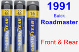 Front & Rear Wiper Blade Pack for 1991 Buick Roadmaster - Assurance