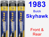 Front & Rear Wiper Blade Pack for 1983 Buick Skyhawk - Assurance