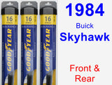 Front & Rear Wiper Blade Pack for 1984 Buick Skyhawk - Assurance