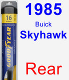 Rear Wiper Blade for 1985 Buick Skyhawk - Assurance