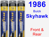 Front & Rear Wiper Blade Pack for 1986 Buick Skyhawk - Assurance