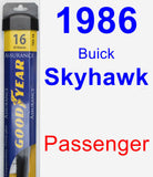 Passenger Wiper Blade for 1986 Buick Skyhawk - Assurance
