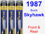 Front & Rear Wiper Blade Pack for 1987 Buick Skyhawk - Assurance