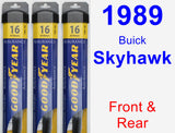 Front & Rear Wiper Blade Pack for 1989 Buick Skyhawk - Assurance
