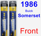 Front Wiper Blade Pack for 1986 Buick Somerset - Assurance